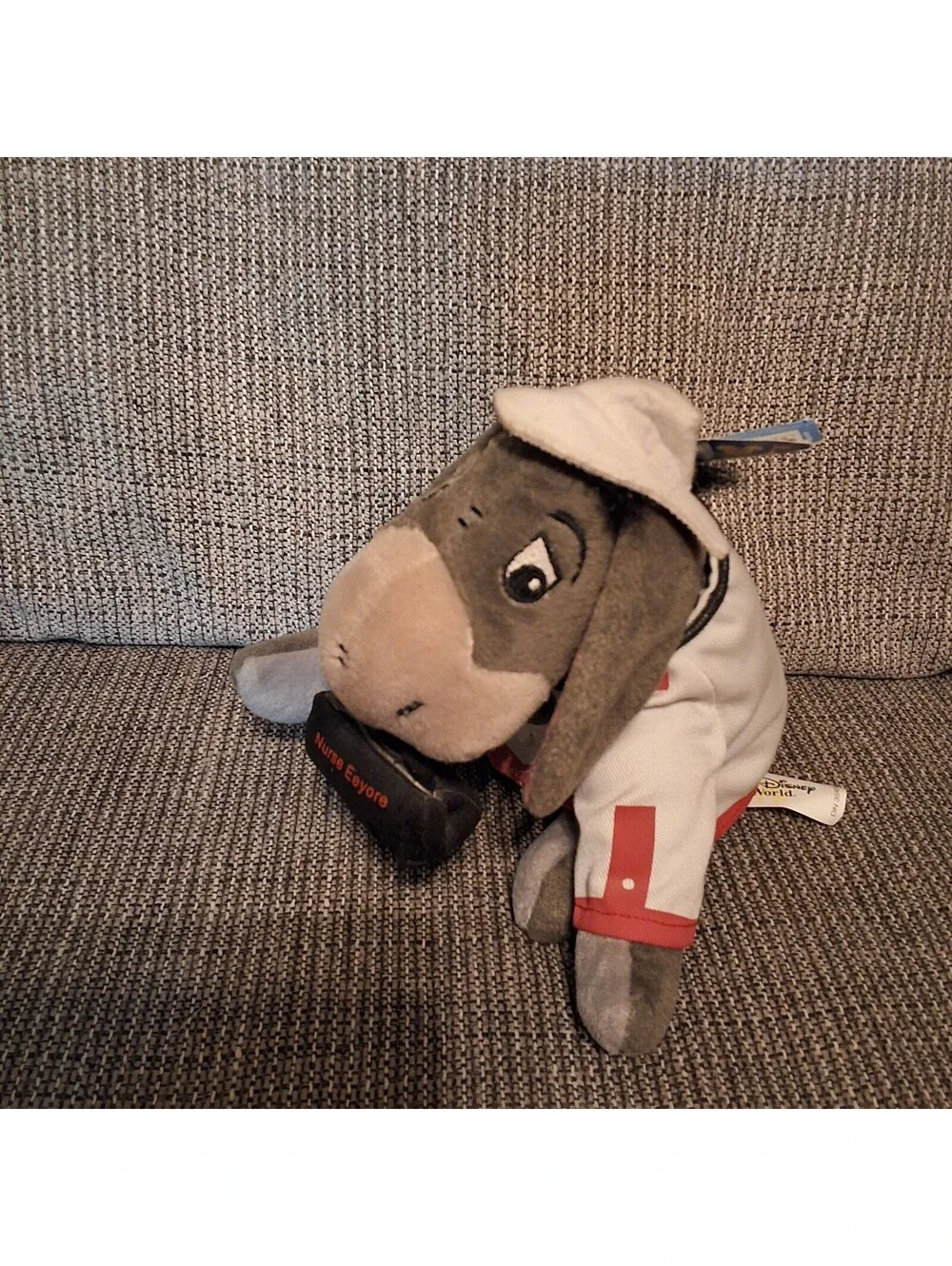 Disney Nurse Eeyore Plush Toy - Theme Park Edition